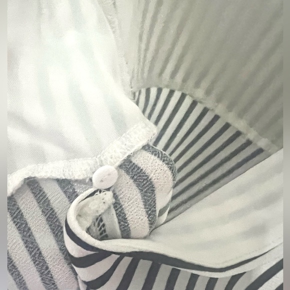 H&M striped midi wrap dress, with balloon sleeves, S - Picture 5 of 7